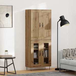 vidaXL Bufet Stejar Artizanal 69, 5 x 34 x 180 cm Lemn compozit imagine