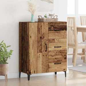 vidaXL Bufet cu sertar Lemn vechi 69, 5 x 34 x 90 cm Lemn compozit imagine