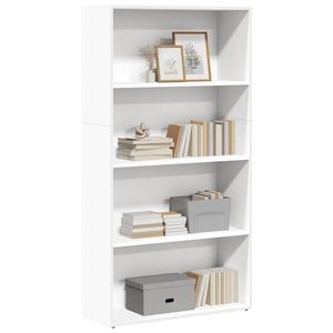 vidaXL Bibliotecă, alb, 80x30x152 cm, lemn prelucrat imagine