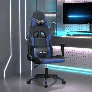 Scaun Confort Negru/Albastru imagine