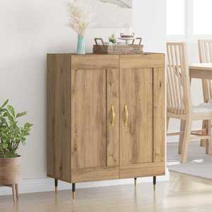 vidaXL Bufet Stejar Artizanal 69, 5 x 34 x 90 cm Lemn compozit imagine