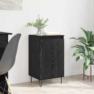 vidaXL Bufet Pe perete Stejar Negru 40 x 35 x 70 cm Lemn compozit imagine