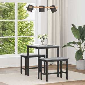 vidaXL Mese de sufragerie 60 x 60 x 75 cm METAL imagine
