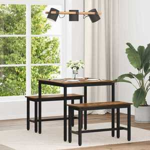 vidaXL Mese de sufragerie 80 x 80 x 75 cm METAL imagine