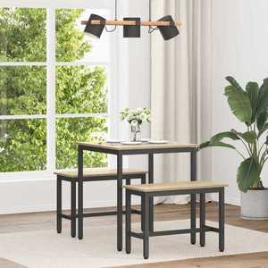 vidaXL Mese de sufragerie 70 x 70 x 75 cm METAL imagine