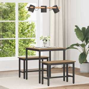 vidaXL Mese de sufragerie 70 x 70 x 75 cm METAL imagine