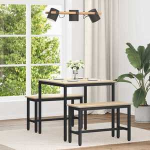 vidaXL Mese de sufragerie 80 x 80 x 75 cm METAL imagine