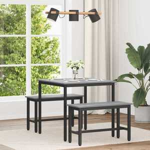 vidaXL Mese de sufragerie 80 x 80 x 75 cm METAL imagine