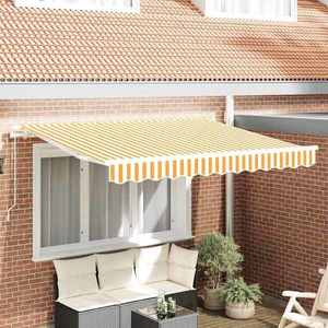 vidaXL Cortina Retractabilă Manual Galben 300 x 200 cm țesătură imagine