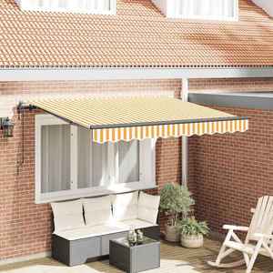 vidaXL Cortina Retractabilă Manual Galben 300 x 200 cm țesătură imagine