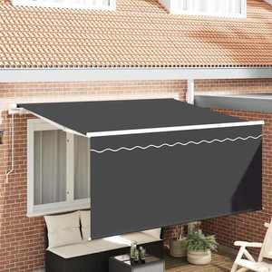 vidaXL Cortina Retractabilă Antracit 300 x 200 cm țesătură imagine