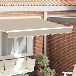vidaXL Înlocuire pentru faldurile de awning Bej 280 x 20 cm Poliester imagine