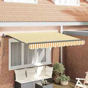 vidaXL Cortina Retractabilă Manual Galben 250 x 200 cm țesătură imagine