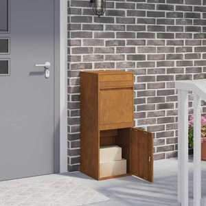 vidaXL Cutie pentru colet cu depozitare Ruginit 41 x 38 x 103 cm imagine