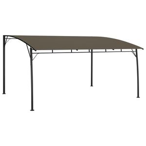 vidaXL Copertină pavilion de grădină, gri taupe, 4 x 3 x 2, 55 m imagine