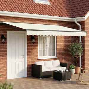 vidaXL Cort electric retractabil Crem și Antracit 4 x 2 m imagine