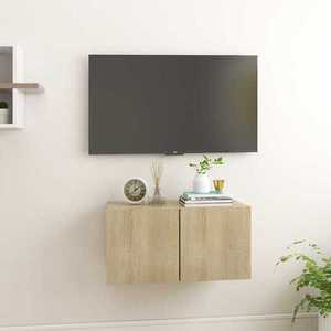 vidaXL Dulap TV suspendat, stejar sonoma, 60x30x30 cm imagine