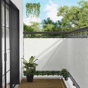 vidaXL Ecran de balcon Alb 110 x 500 cm Material Oxford imagine