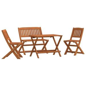 vidaXL Set mobilier exterior pentru copii 4 piese lemn de eucalipt imagine