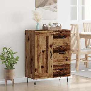 vidaXL Bufet cu sertar Lemn vechi 69, 5 x 34 x 90 cm Lemn prelucrat imagine