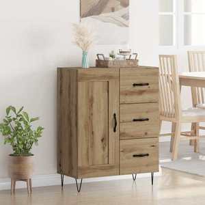 vidaXL Bufet Stejar Artizanal 69, 5 x 34 x 90 cm Lemn prelucrat imagine
