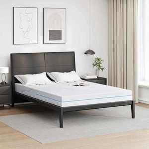 vidaXL Saltea Alb 140 x 190 cm Material Jacquard imagine