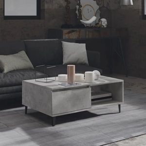 vidaXL Masă de cafea, gri beton, 90x60x35 cm, lemn prelucrat imagine