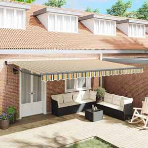 vidaXL Cortina Retractabilă Multicolour 500 × 300 cm imagine