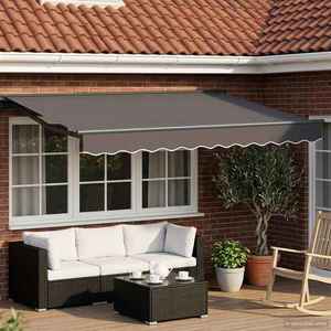 vidaXL Cort electric retractabil Antracit 3 x 2 m imagine