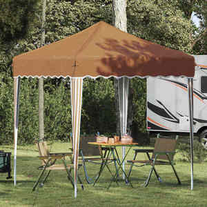 vidaXL Cort de Petrecere Pop-up Bej 195 x 195 x 245 cm Material Oxford imagine