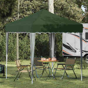 vidaXL Cort de Petrecere Pop-up Verde 195 x 195 x 245 cm imagine
