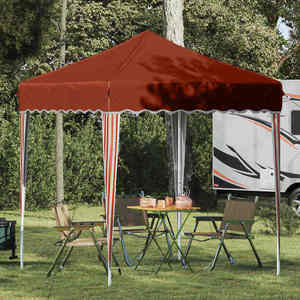 vidaXL Cort de Petrecere Pop-up Terracota 195 x 195 x 245 cm imagine