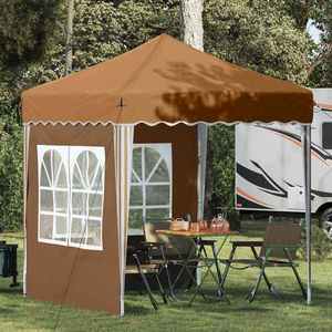 vidaXL Cort de Petrecere Pop-up Bej 195 x 195 x 245 cm Material Oxford imagine