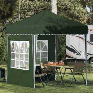 vidaXL Cort de Petrecere Pop-up Verde 195 x 195 x 245 cm imagine