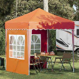 vidaXL Cort de Petrecere Pop-up Portocaliu 195 x 195 x 245 cm imagine