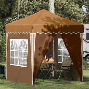 vidaXL Cort de Petrecere Pop-up Bej 195 x 195 x 245 cm Material Oxford imagine