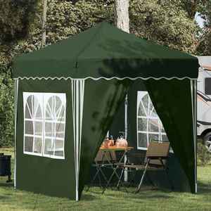 vidaXL Cort de Petrecere Pop-up Verde 195 x 195 x 245 cm imagine