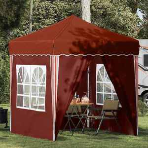 vidaXL Cort de Petrecere Pop-up Terracota 195 x 195 x 245 cm imagine