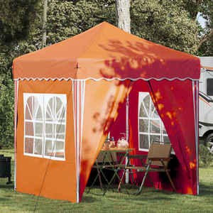 vidaXL Cort de Petrecere Pop-up Portocaliu 195 x 195 x 245 cm imagine
