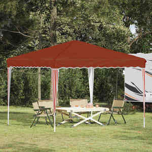 vidaXL Cort de Petrecere Pop-up Terracota 288 x 288 x 245 cm imagine