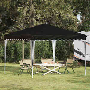 vidaXL Cort de Petrecere Pop-up Negru 288 x 288 x 245 cm imagine