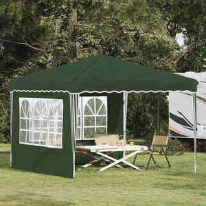 vidaXL Cort de Petrecere Pop-up Verde 288 x 288 x 245 cm imagine