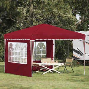 vidaXL Cort de Petrecere Pop-up Burgundy 288 x 288 x 245 cm imagine