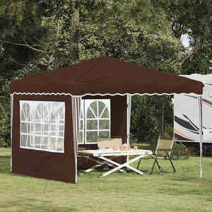 vidaXL Cort de Petrecere Pop-up Maro 288 x 288 x 245 cm imagine