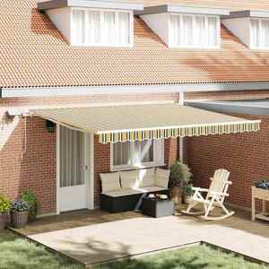 vidaXL Cortina Retractabilă cu Manual 450 ×350 cm țesătură imagine
