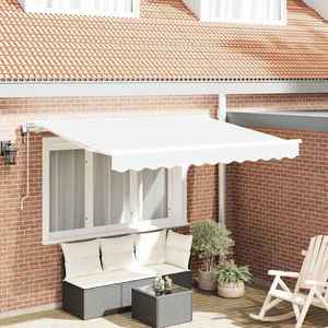 vidaXL Cortina Retractabilă Alb 250 x 200 cm țesătură imagine