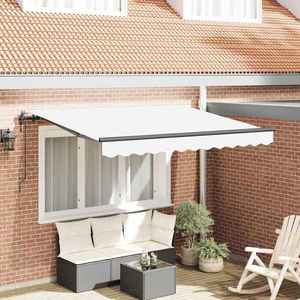 vidaXL Cortina Retractabilă Alb 250 x 200 cm țesătură imagine
