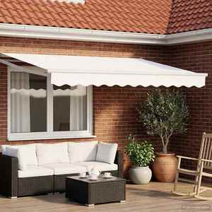 vidaXL Cort electric retractabil Alb 2, 5 x 2 m imagine