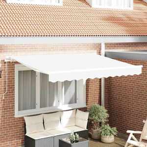 vidaXL Material de înlocuire pentru copertină Alb 330 x 195 cm imagine