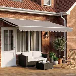 vidaXL Cort electric retractabil Gri deschis 4, 5 × 3, 5 m imagine